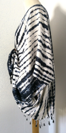 Sarong vest tie dye. 100% rayon, met sarong knoop. One Size.