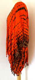 Sarong vest tie dye. 100% rayon, met sarong knoop. One Size.