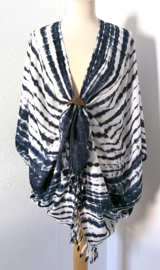 Sarong vest tie dye. 100% rayon, met sarong knoop. One Size.