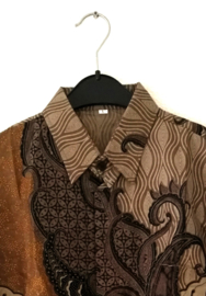 Authentieke Balinese batik blouse/overhemd.  Maat 56.