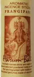 Koker van Harum Bali met 10 Frangipani incense sticks. Kleuren kokers kunnen varieren.