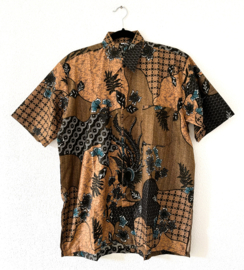 Authentieke Balinese batik blouse. Maat 50 t/m 60.