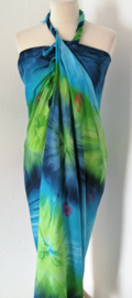 Sarong tie dye 'Deap Sea'.