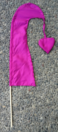 Umbul Umbul vlaggetje hard roze 56 cm.