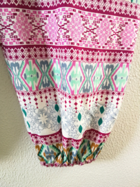 Broek Bohemian 'Fantasy', pastel. Maat 36/42.