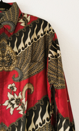 Authentieke Balinese batik blouse. Jumbo. Maten 54 t/m 80.