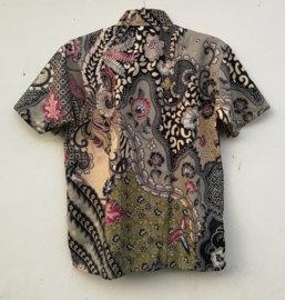 Authentieke Balinese batik blouse/overhemd. Maat 48.