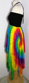 Hippie jurkje van sarong stof. One size voor maat 36 t/m 42.