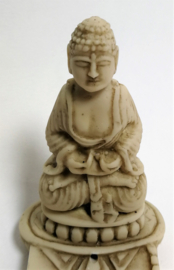 Boeddha wierookhouder. Schitterend polystone handwerk. 28 cm