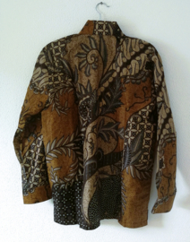 Authentieke Balinese batik blouse/overhemd. Maat 48 t/m 56.