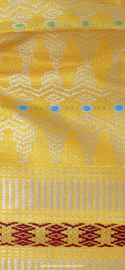 Kain Songket. Geweven gouddraad sarong. Complete set met selendang