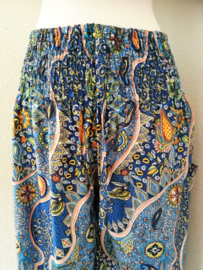 Broek Paisley dream blauw. Maat 44/48.