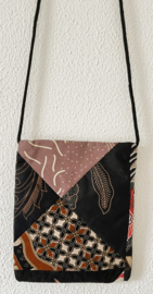 Prachtig batik patchwork schoudertasje.