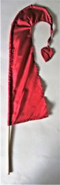 Umbul Umbul vlaggetje rood 56 cm.