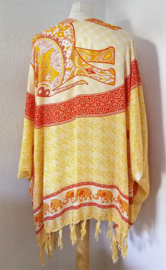 Sarong vest Sarong vest olifant. Symbool van  kracht, heilige wijsheid en onsterflijkheid.  100% Rayon, met sarong knoop.