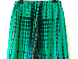 Broek 'tie dye'. Maat 38. Extra lang model.