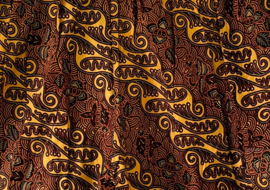 Short van authentieke Javaanse batik. Maat heren 54/56. Dames 46/48.