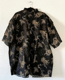 Authentieke Balinese batik blouse/overhemd. Maat 78.