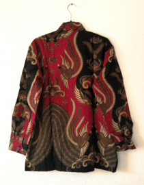 Authentieke Balinese batik blouse/overhemd. Maat 48 t/m 56.