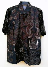 Authentieke Balinese batik blouse/overhemd. Maat 50 t/m 54.