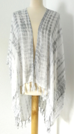 Sarong vest tie dye. 100% rayon, met sarong knoop. One Size.