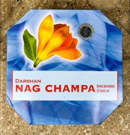 Darshan spiraal wierook. Geur Nag Champa.