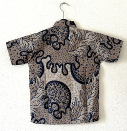 Authentieke Balinese batik kinderblouse. Maat 146.