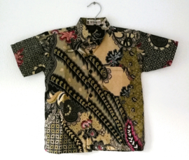 Authentieke Balinese batik kinderblouse. Maat 152/12 jaar.