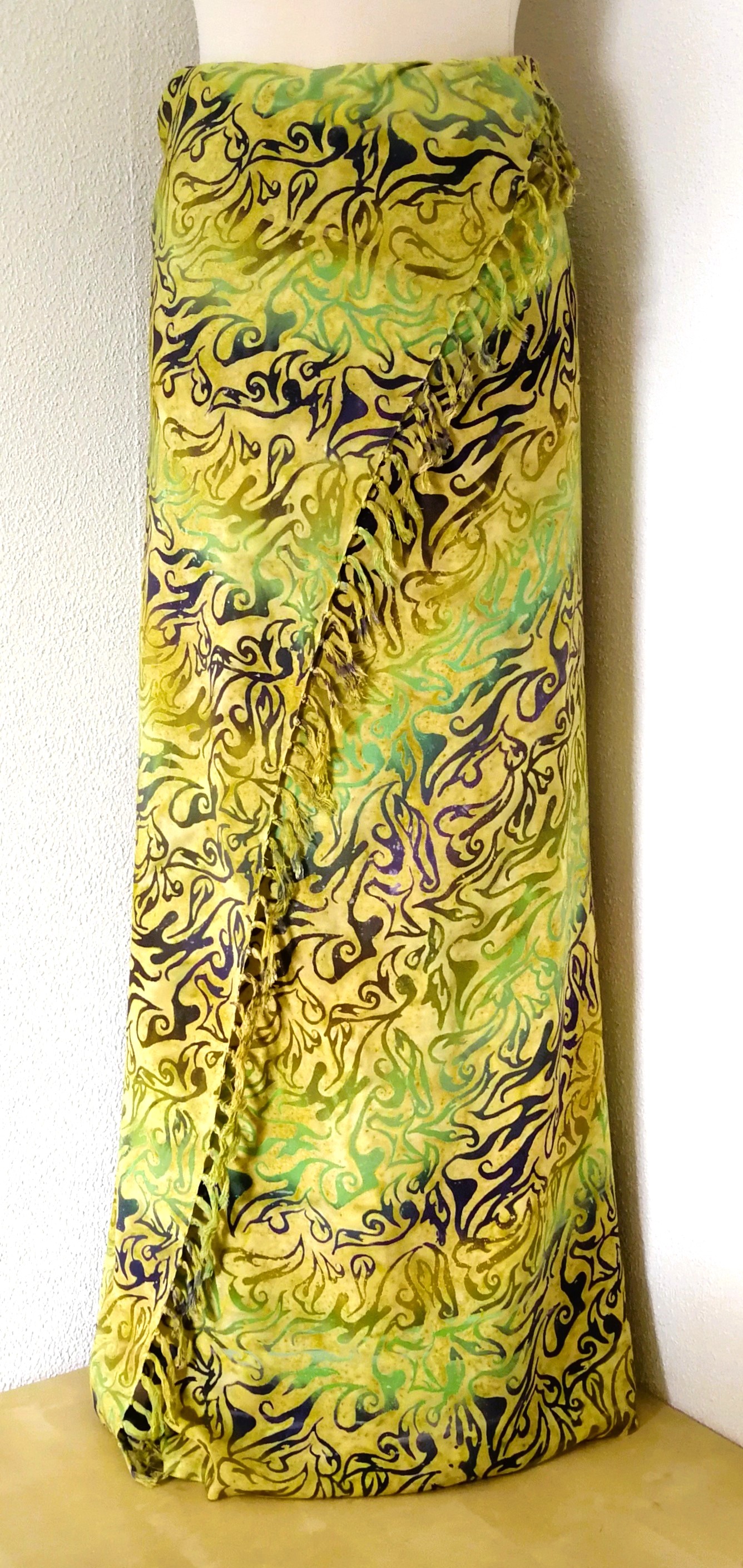 Dubbel batik sarong XL. 'Bali Nature'.
