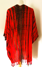 Sarong vest tie dye. 100% rayon, met sarong knoop. One Size.