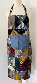 Exclusief patchwork keukenschort.