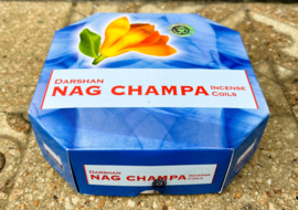 Darshan spiraal wierook. Geur Nag Champa.