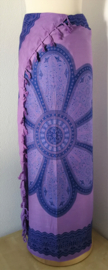 Sarong Mandala, lila /blauw tinten.