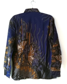 Authentieke Balinese batik blouse/overhemd. Maat 52.