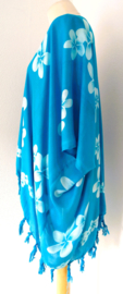 Sarong vest Frangipani. 100% rayon, met sarong knoop. One Size.