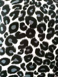 Sarongshirt Tiger zwart/grijs. Met wijde hals. 100% rayon. One size.