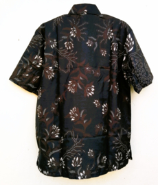 Authentieke Balinese batik blouse/overhemd. Maat 50 t/m 54.