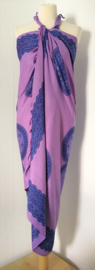 Sarong Mandala, lila /blauw tinten.