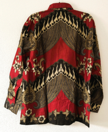 Authentieke Balinese batik blouse. Jumbo. Maten 54 t/m 80.