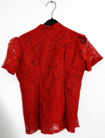 Kinder kebaya rood. Maat 122.