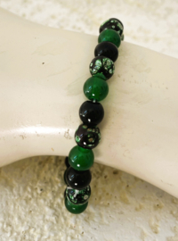 Uit het atelier van Ana. Armband 'Bali Rainforest'.