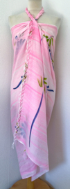 Sarong pastel tie dye bloem.