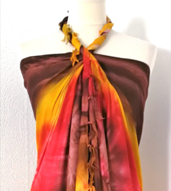Sarong tie dye. ''Golden Hour'.