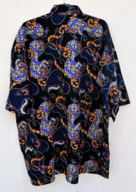 Authentieke Balinese batik blouse/overhemd. Maat 76.