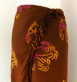 Dubbel batik sarong.  Palmboom.