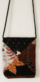 Prachtig batik patchwork schoudertasje.