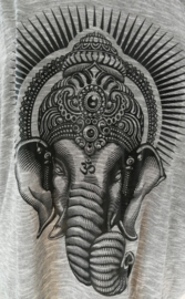 Lord Ganesha hemdje/tanktop lichtgrijs. One Size.