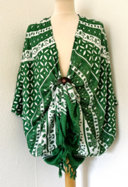 Sarong vest olifant. Symbool van  kracht, heilige wijsheid en onsterflijkheid.  100% Rayon, met sarong knoop.