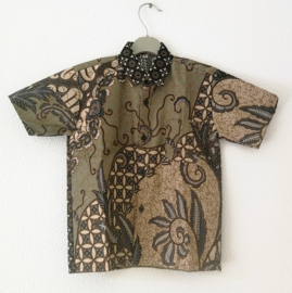 Authentieke Balinese batik kinderblouse. Maat 140.