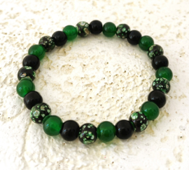 Uit het atelier van Ana. Armband 'Bali Rainforest'.
